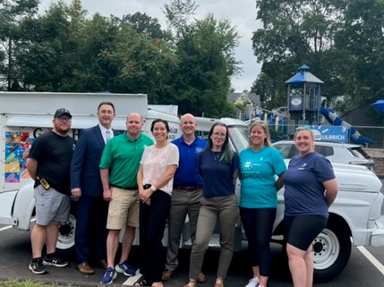 YMCA staff with Jon and Liliana Ulbrich